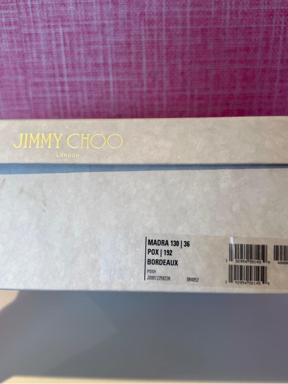 Jimmy Choo Madra 130 Pony Hair Boots – Bordeaux EU36 / US6 - Picture 2 of 10